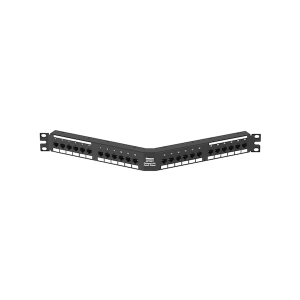 Punchdown Patch Panel, Cat 6A, Angled